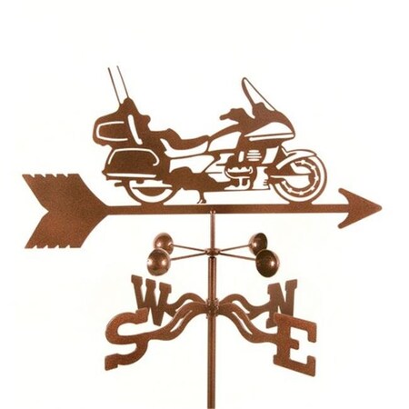 Ez Vane EZ Vane EZ1023-PT Touring Motorcycle Weathervane with Post Mount EZ1023-PT